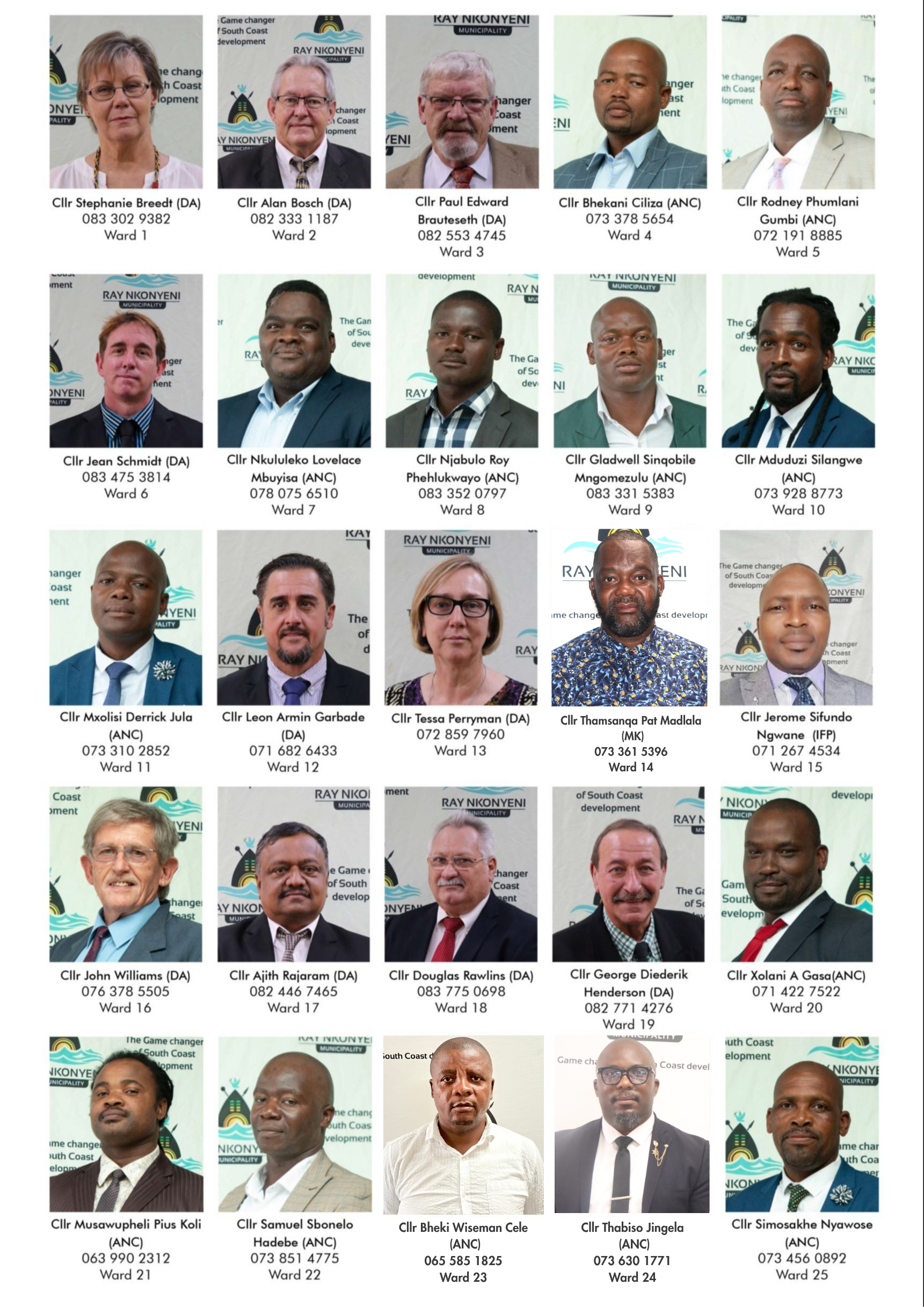RNM Ward Councilor's